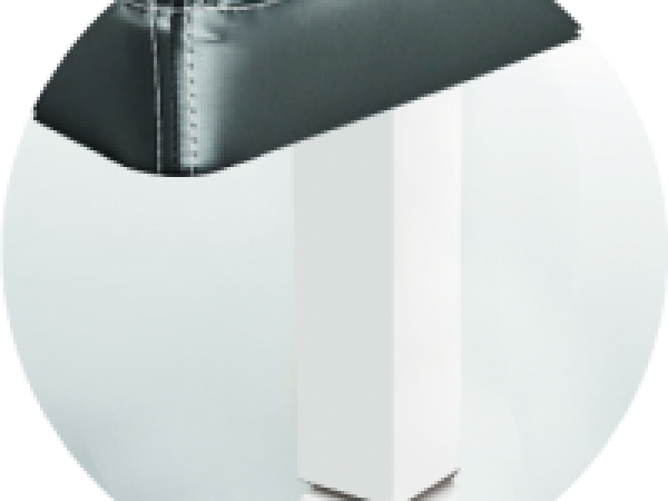 Sonpura Füße Madera Cuadrada Blanca / Pie Biselado 5x5x25 cm