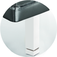 Sonpura Füße Madera Cuadrada Blanca / Pie Biselado 5x5x25 cm